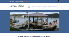 Desktop Screenshot of customdocksllc.com