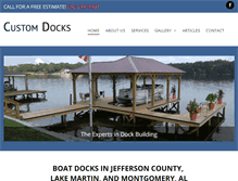 Tablet Screenshot of customdocksllc.com